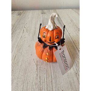 Transpac Johanna Parker pumpkin jack-o'-lantern statue figurine Halloween decor